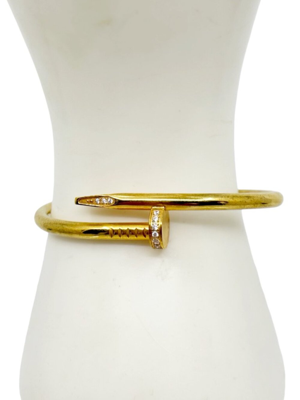 Gold Tone Just un Clou cubic zirconia bracelet - GM1519